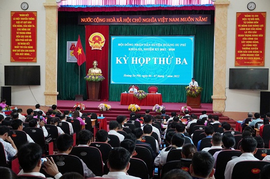 Kỳ họp thứ 3, HĐND huyện Hoàng Su Phì nhiệm kỳ 2021 -2026 -  ẢNH HOÀNG TÍNH